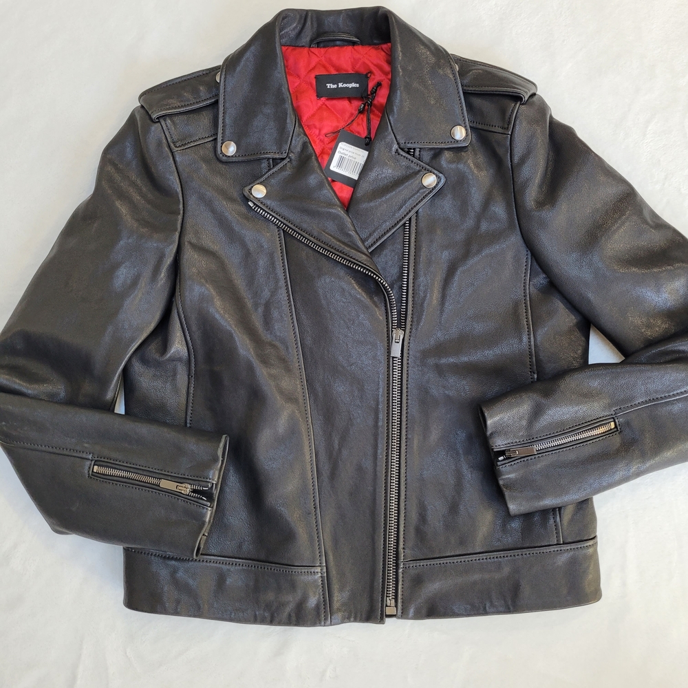 The Kooples Black Leather Jacket